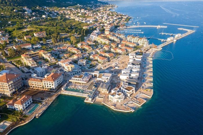Drone picture of Porto Novi Marina